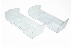 Ultimate Racing 1/8 Buggy Rear Lexan Wing (1.0mm) (Clear) (2pcs)