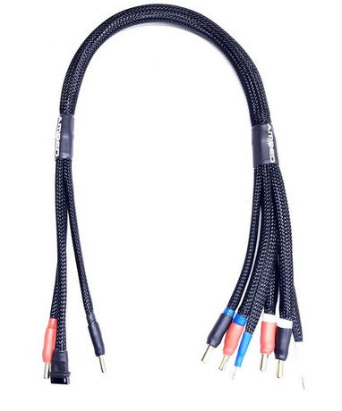 Amped up RC - 2s DUAL Fully Protected Balance Charge Lead w/ 5mm bullet connector 24" 10 awg