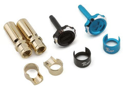 1UP Racing "Lockdown" Adjustable Bullet Plug Grips w/5mm Bullets - various colour options