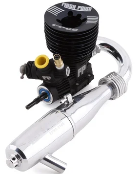 Flash Point FP02 .21 3-Port Competition Nitro Buggy Engine Combo (Ceramic Rear Bearing) w/FP2500 Pipe