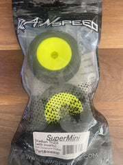 Raw Speed RC Super Mini 2.2" 1/10 Stadium Truck Tires (2) (MRG - Premount)