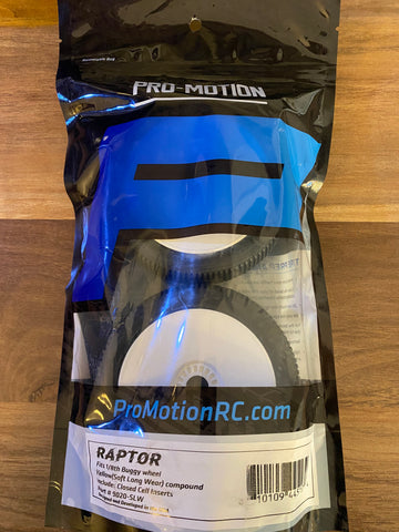Pro-Motion Raptor 1/8 Buggy Tires (2) (MRG-Premounted)-PMT9020