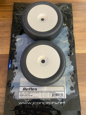 JConcepts Reflex 4.0" 1/8th Truggy Tires (2) (MRG - Premounted)--JCO3125