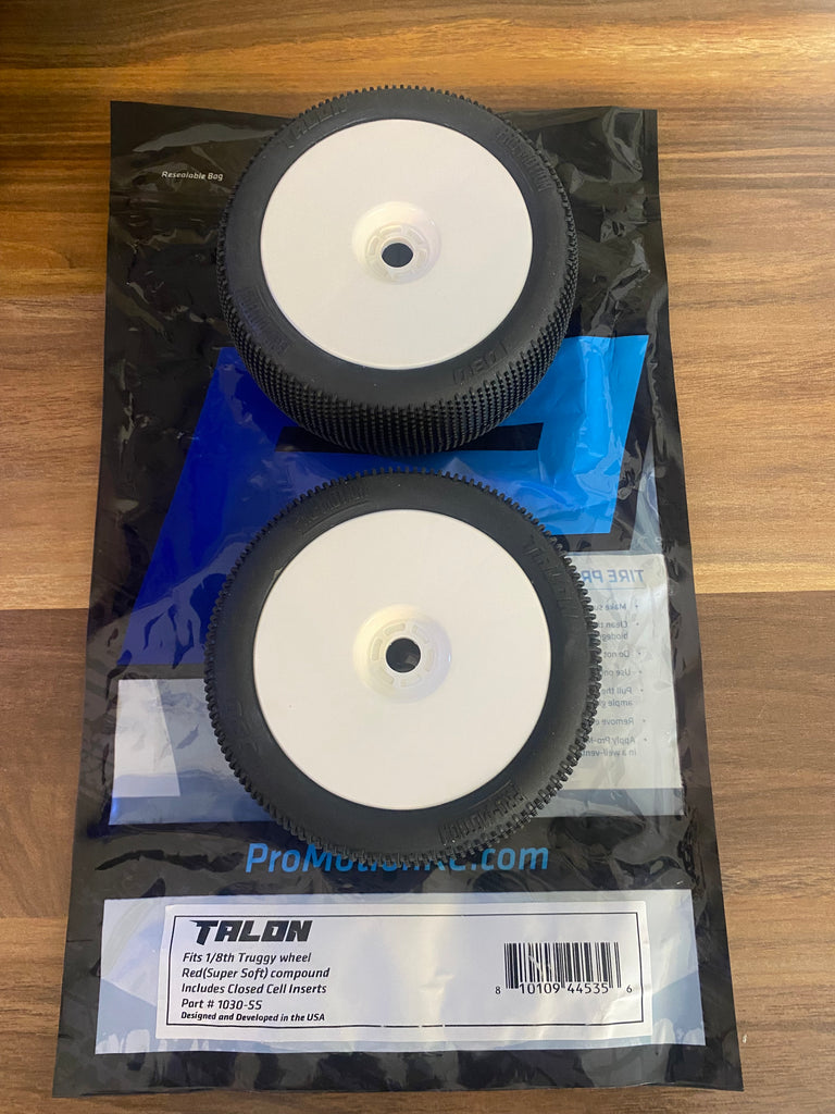 Pro-Motion Talon 1/8 Truggy Tires (2) (MRG - Premounted)