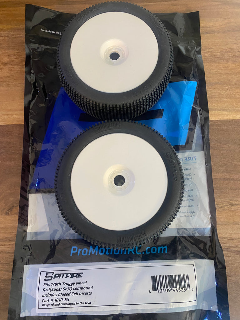 Pro-Motion Spitfire 1/8 Truggy Tires (2) (MRG - Premounted)