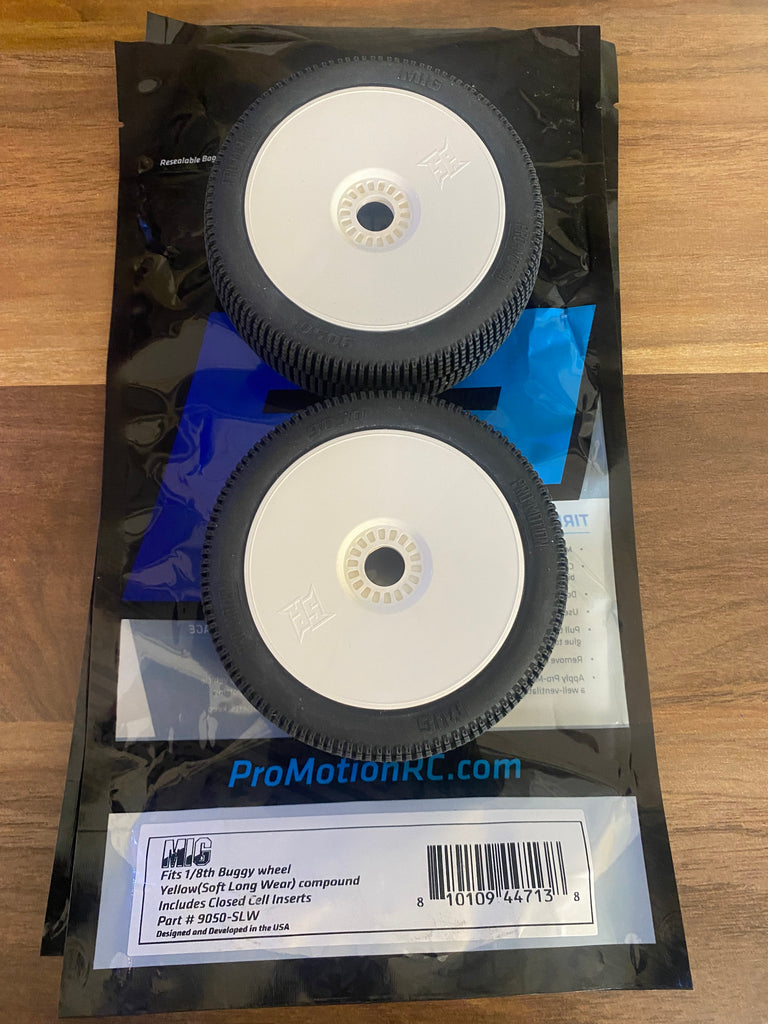 Pro-Motion MIG 1/8 Off-Road Buggy Tires (2) w/Foam Inserts (MRG - Premounted)