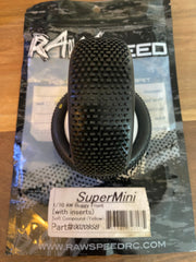 Raw Speed RC- Super Mini 2.2" 1/10 4WD Front Buggy Tires (2) (MRG - Premount)