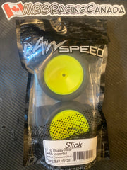 Raw Speed RC - Slick Rear Buggy Tires w/Inserts 2.2" (1 pr) (MRG - Premount)