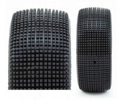 ProCircuit Addictive V2 Buggy Tires (C1) Super Soft- Pre-Mounted (Black) (4) (w/Yellow & White Wheel Dots)