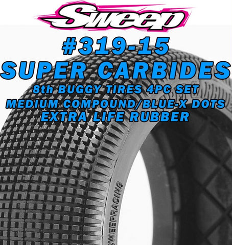 Sweep 8th Buggy Super Carbides #319 - MRG Premount