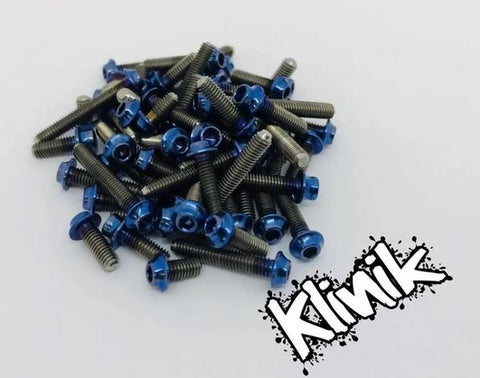 Klinik RC 3mm x 8mm Titanium Button Head Screws (10)