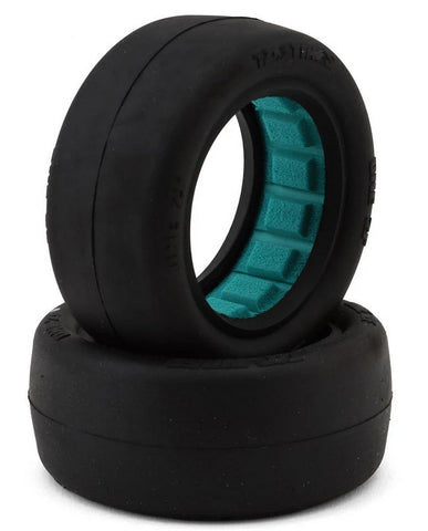 TZO Tires One 2.2" 2WD Front 1/10 Slick Buggy Tire (2) (Gray) w/Foam Inserts