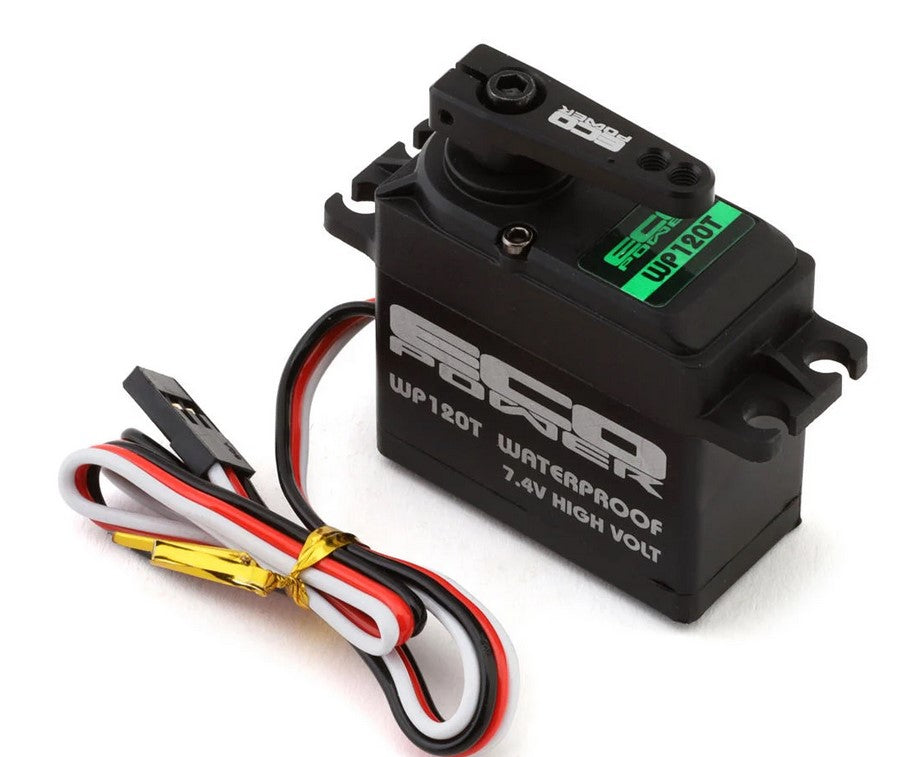 EcoPower WP120T Waterproof High Torque Metal Gear Servo for 1/10 4wd Traxxas™, ARRMA™, Axial™, Losi™ & others