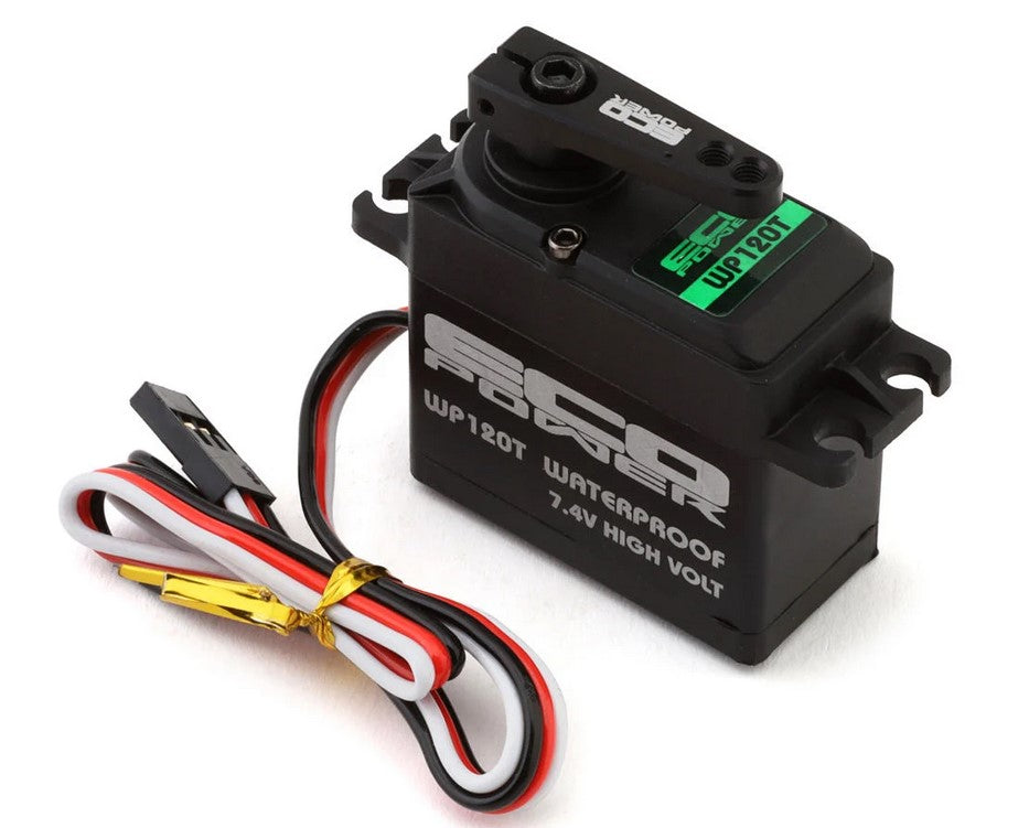 EcoPower WP120T Waterproof High Torque Metal Gear Servo for 1/10 4wd Traxxas™, ARRMA™, Axial™, Losi™ & othersy)