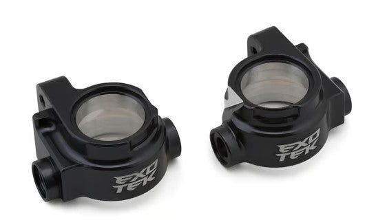 Exotek Tekno EB48/NB48 2.2 Aluminum HD Front Spindle Hubs (Gunmetal) (2)-EXO2322
