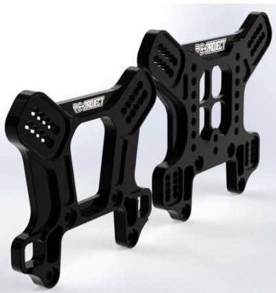 RC-Project Shock Towers For Mugen Seiki MBX8R- RCPJ-MSMBX8-017