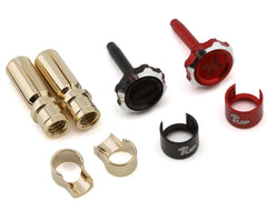 1UP Racing "Lockdown" Adjustable Bullet Plug Grips w/5mm Bullets - various colour options