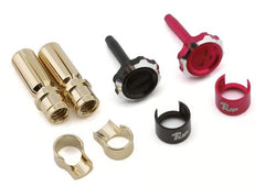1UP Racing "Lockdown" Adjustable Bullet Plug Grips w/5mm Bullets - various colour options