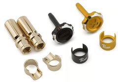 1UP Racing "Lockdown" Adjustable Bullet Plug Grips w/5mm Bullets - various colour options
