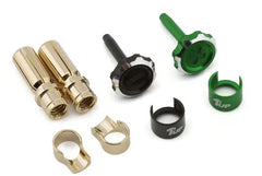 1UP Racing "Lockdown" Adjustable Bullet Plug Grips w/5mm Bullets - various colour options