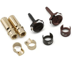 1UP Racing "Lockdown" Adjustable Bullet Plug Grips w/5mm Bullets - various colour options