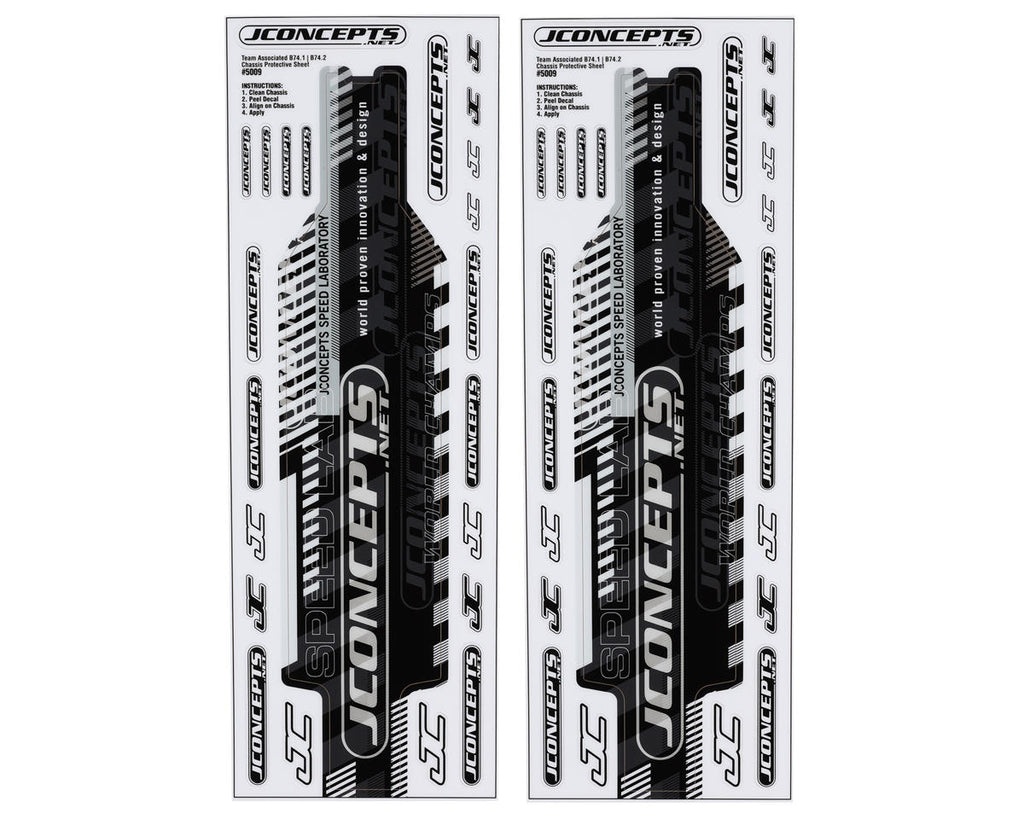 JConcepts Associated B74.2/B74.2D Precut Chassis Protective Sheet (1) half pack-JCO5009.5