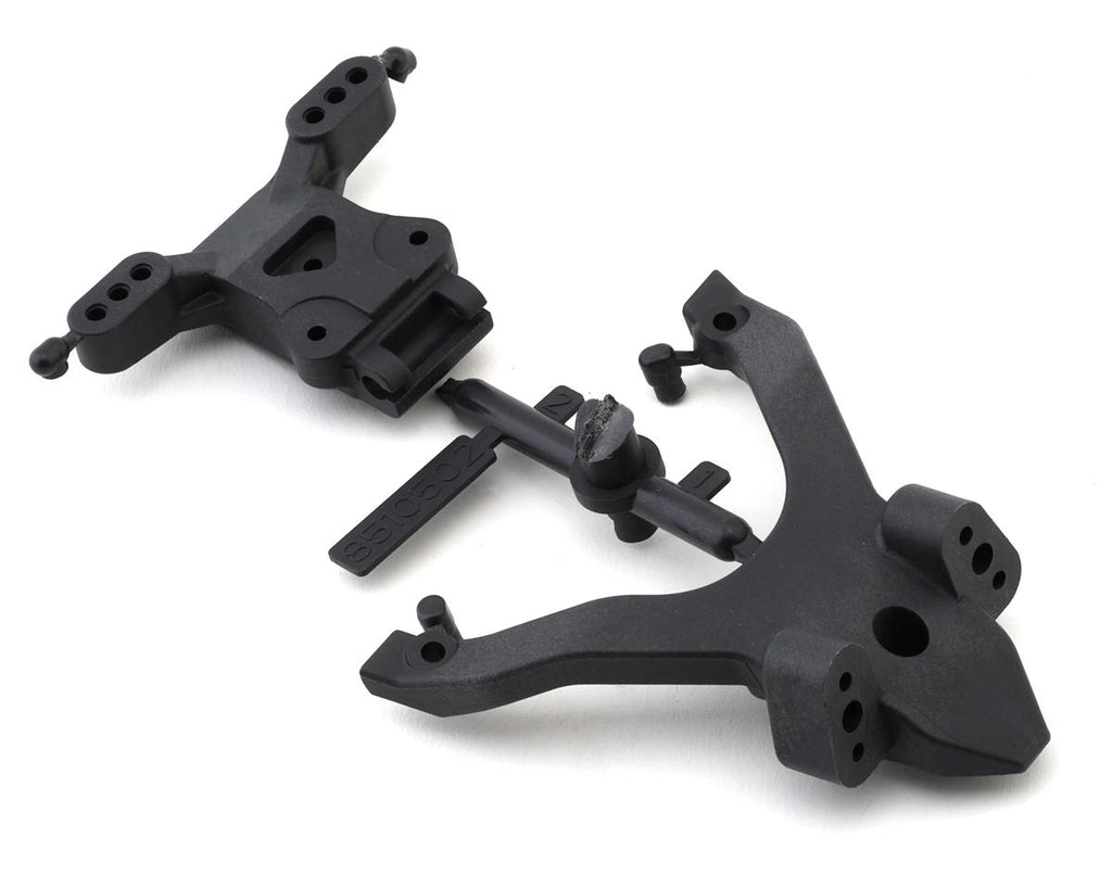 Team Associated RC10B7 Factory Team Carbon Top Plate & Ballstud Mount Set-ASC92404