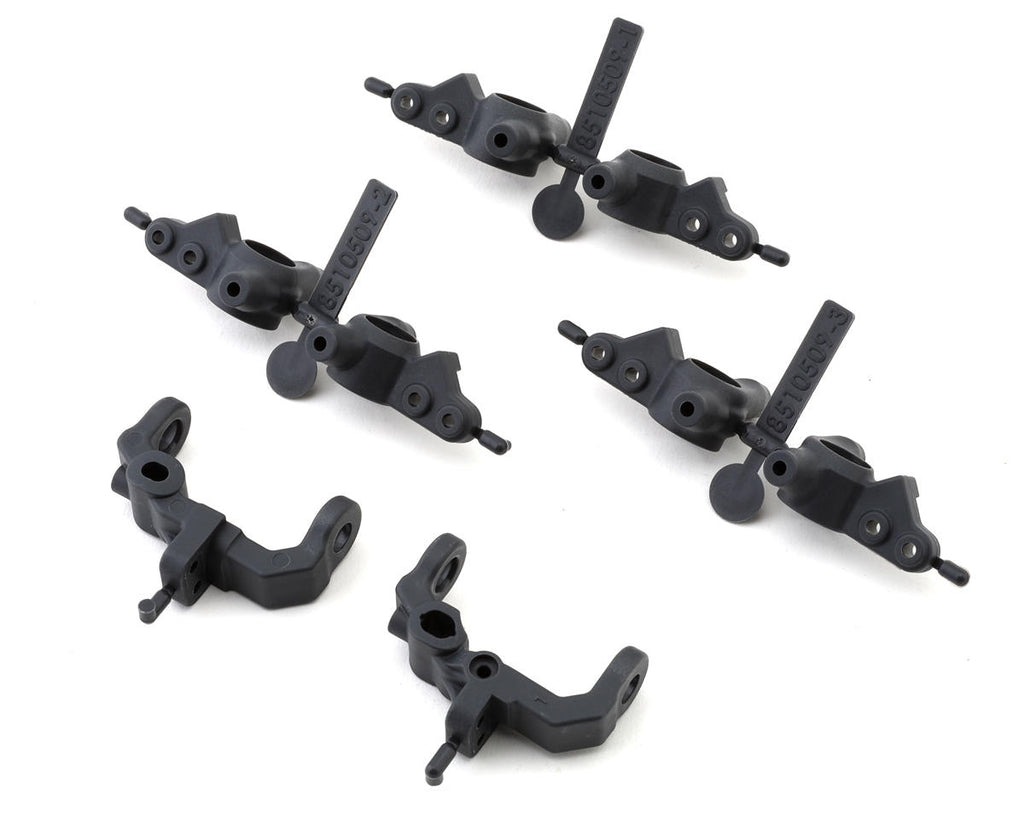 Team Associated RC10B7 Factory Team Caster & Steering Blocks (Carbon)-ASC92415