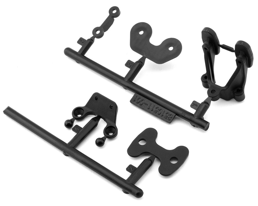 Team Associated RC10B7 Rear Wing & Body Mounts Set-ASC92417