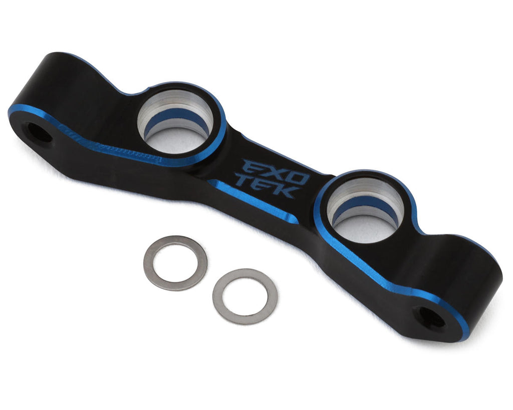 Exotek Associated B7 HD Aluminum Steering Rack (Black/Blue)-EXO2240