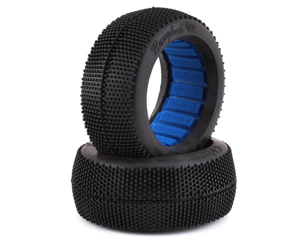 HotRace Bangkok V2 1/8 Buggy Tires w/Inserts (2) (MRG - Premounted)