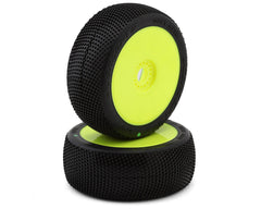 JConcepts Dirt Bite Pre-Mounted 1/8th Buggy Tires (2) (Green) - JCO4073