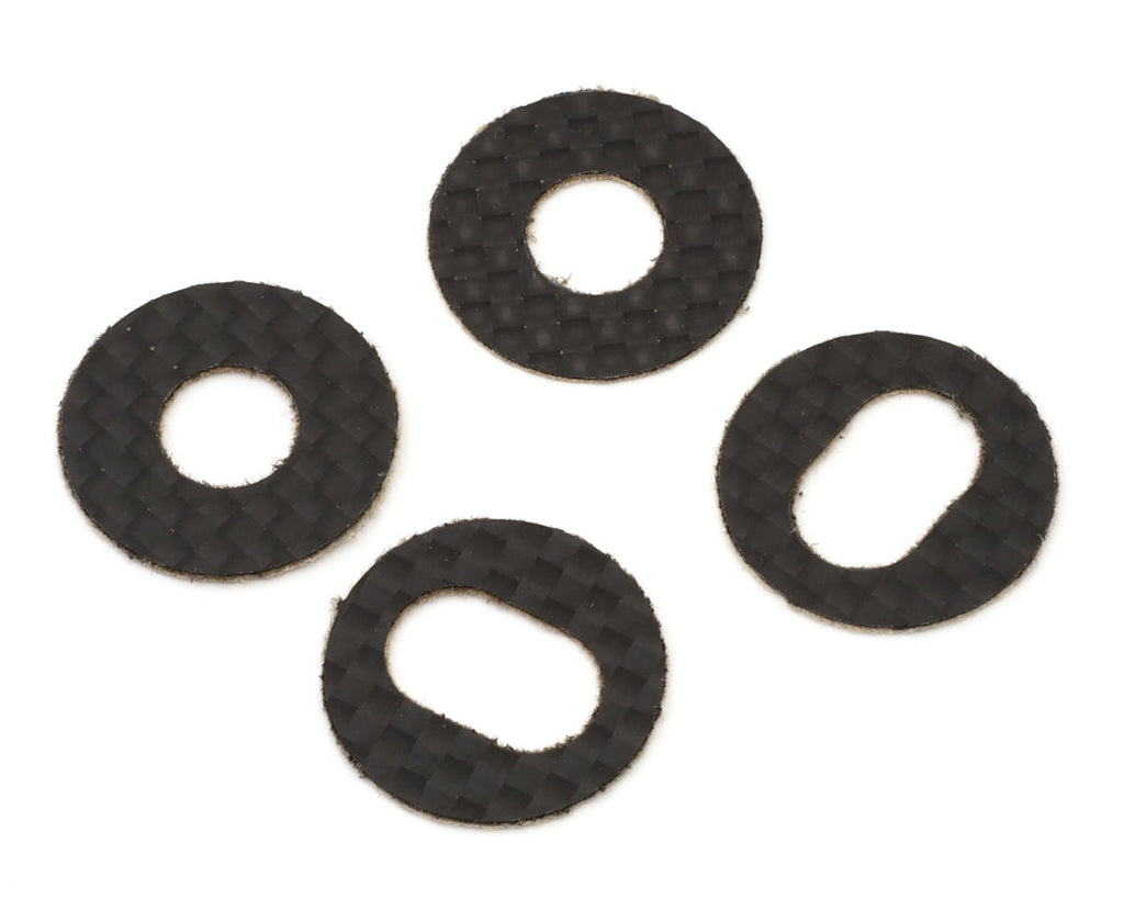 JConcepts 1/8th Off-Road Carbon Fiber Body Washers w/Adhesive Back (4) - JCO8153