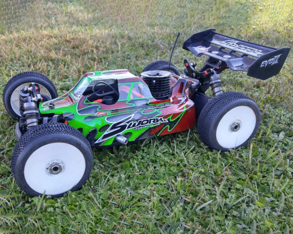 Leadfinger Racing SWORKZ Assassin 1/8 Buggy Body (Clear) (S350 EVO ll)-LFRN2010