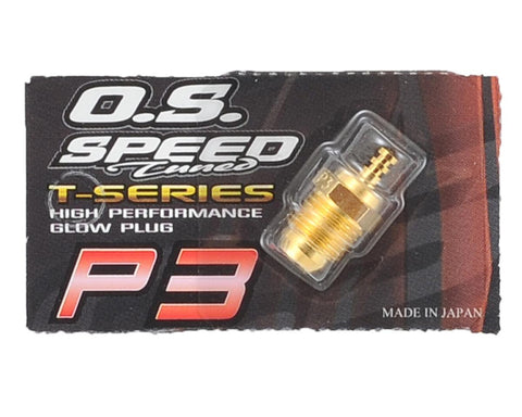 O.S. P3 Gold Turbo Glow Plug "Ultra Hot" (1)-OSM71642720