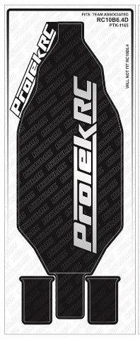 ProTek RC TLR 22X-4 "Thick" Precut Chassis Protective Sheet (1)