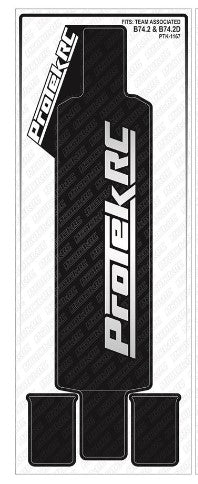 ProTek RC Team Associated B74.2 & B74.2D Chassis Protector (1) (Black)