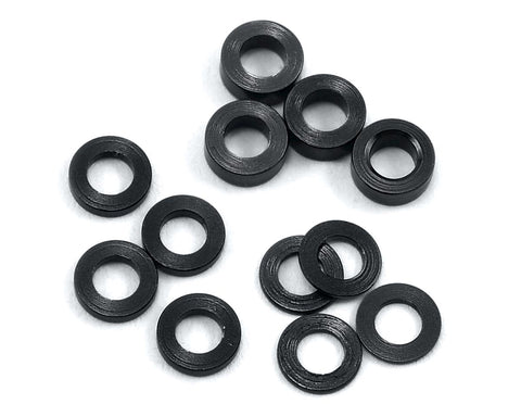 ProTek RC Aluminum Ball Stud Washer Set (12) (0.5mm, 1.0mm & 2.0mm) various colours