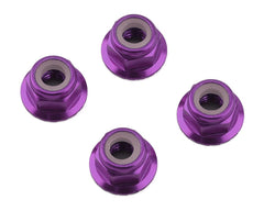 1UP Racing 4mm Serrated Aluminum Locknuts (various colours) (4)