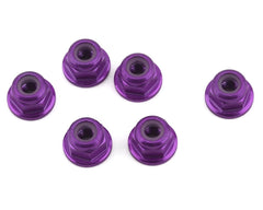 1UP Racing 3mm Aluminum Flanged Locknuts (various colours) (6)
