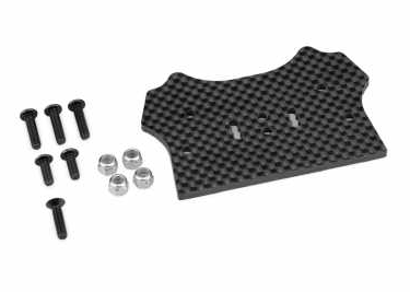 JConcepts HB D8T Evo 3 F2 Carbon Fiber Truggy Body Mount Adaptor - JCO2954