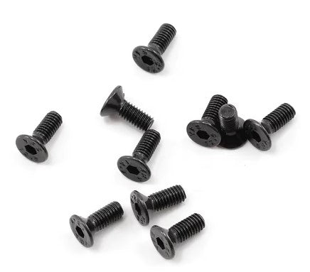 ProTek RC 3x8mm "High Strength" Flat Head Screws (10)-PTK-H-2202