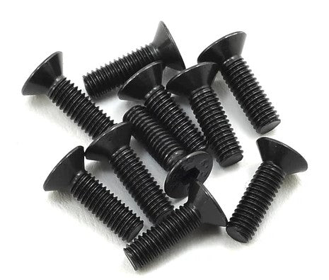ProTek RC 3x10mm "High Strength" Flat Head Screws (10)-PTK-H-2203