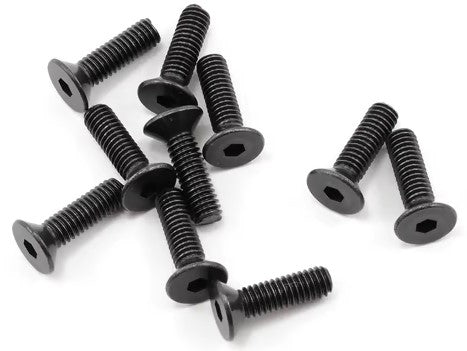 ProTek RC 4x14mm "High Strength" Flat Head Screws (10)-PTK-H-2304