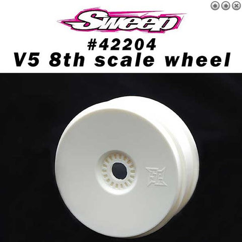Sweep - 8th Buggy Wheel EXP V5 Dish (white and yellow)
