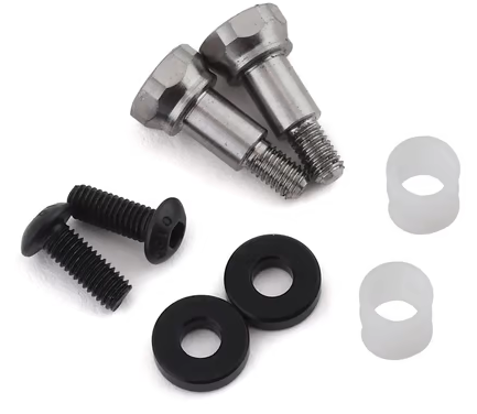 JConcepts B6/B6D/B74 Fin Long Titanium Shock Standoffs w/Bushing (Front/Rear)