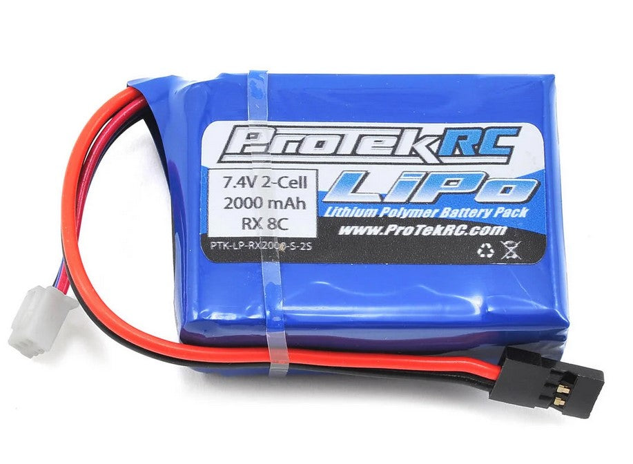 ProTek RC LiPo HB & Losi 8IGHT Receiver Battery Pack (7.4V/2000mAh) (w/Balancer Plug)-PTK-5171