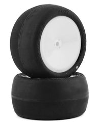 JConcepts Smoothie 2 2.2" Pre-Mounted Rear Buggy Tires (White or Yellow) (2) (Silver) w/12mm Hex-JCO4017