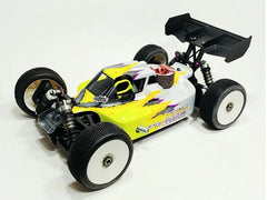 Leadfinger Racing A2.1 Tactic - Leadfinger Racing Mugen MBX8 A2.1 Tactic 1/8 Buggy Body w/Front Wing (Clear)-LFRN2021