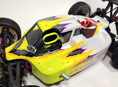 Leadfinger Racing A2.1 Tactic - Leadfinger Racing Mugen MBX8 A2.1 Tactic 1/8 Buggy Body w/Front Wing (Clear)-LFRN2021